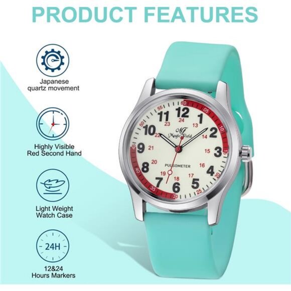 Nurse Watch Wrist Watch Easy to Read Watches for Medical Students - Picture 3 of 7